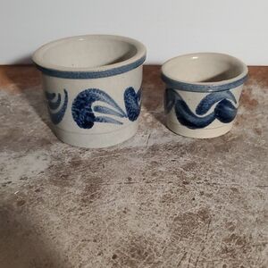 Blue and Cream Ceramic Art Set